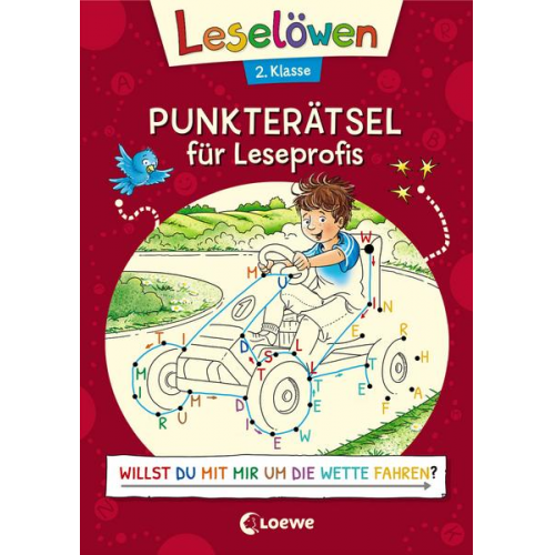 Leselöwen Punkterätsel für Leseprofis - 2. Klasse (Rot)