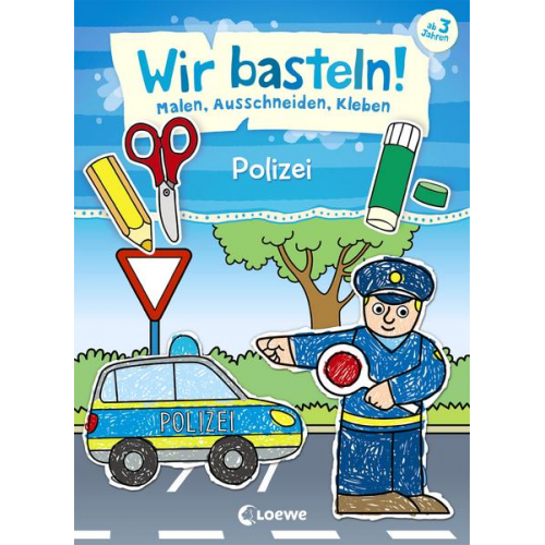 18324 - Wir basteln! - Malen, Ausschneiden, Kleben - Polizei