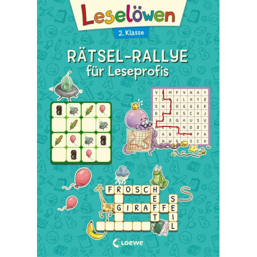 Leselöwen Rätsel-Rallye für Leseprofis - 2. Klasse (Türkis)