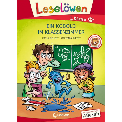 Katja Richert - Leselöwen 1. Klasse - Ein Kobold im Klassenzimmer (Großbuchstabenausgabe)