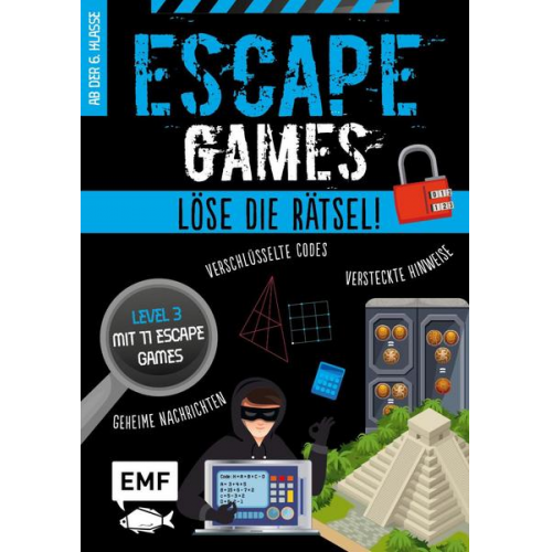 Arnaud Durand & Julien Durand - Escape Games Level 3 (blau) – Löse die Rätsel! – 11 Escape Games ab der 6. Klasse