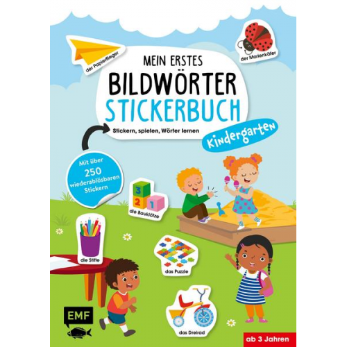 Mein erstes Bildwörter-Stickerbuch – Kindergarten