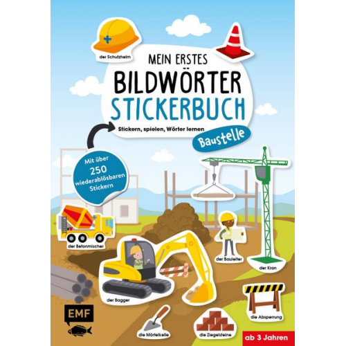 Mein erstes Bildwörter-Stickerbuch – Baustelle