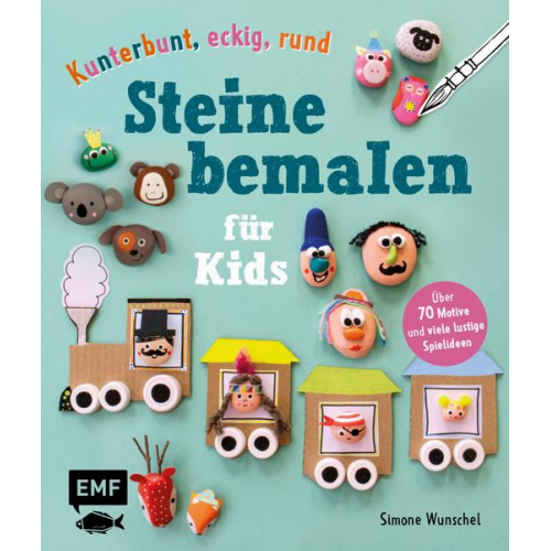 94554 - Kunterbunt, eckig, rund – Steine bemalen für Kids