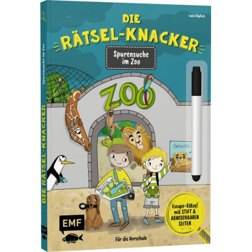 Die Rätsel-Knacker – Spurensuche im Zoo (Buch mit abwischbarem Stift)