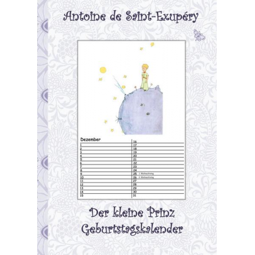 Antoine de Saint-Exupery & Elizabeth M. Potter - Der kleine Prinz - Geburtstagskalender