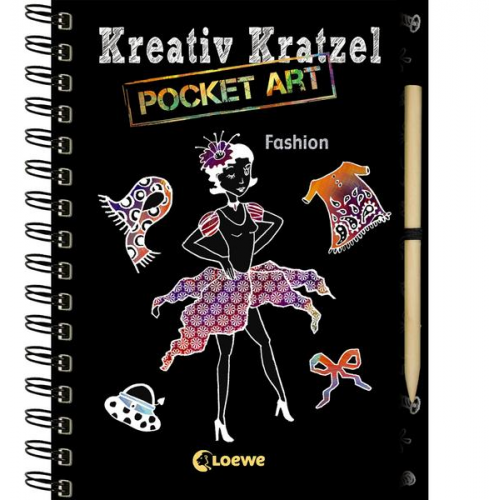 Kreativ-Kratzel Pocket Art: Fashion