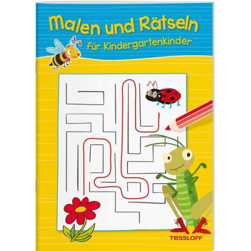 127227 - Malen und Rätseln für Kindergartenkinder (Gelb)