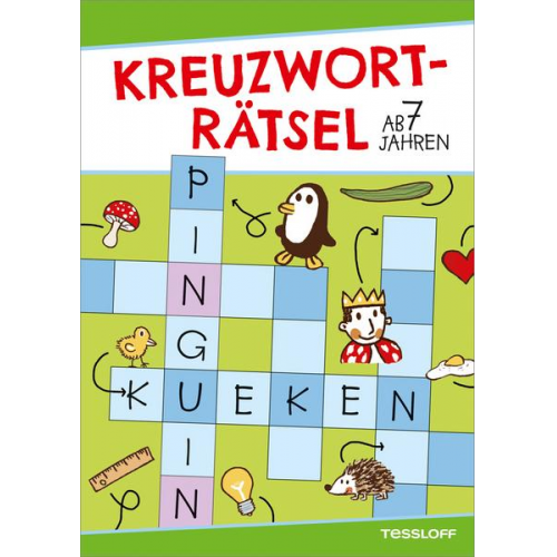 Die Rätselschmiede Christine Reguigne - Kreuzworträtsel ab 7 Jahren (Grün/Pinguin)