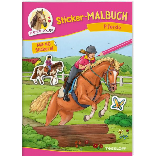 57027 - Sticker-Malbuch Pferde