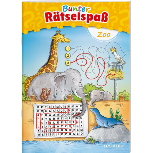 Bunter Rätselspaß Zoo ab 7 Jahren