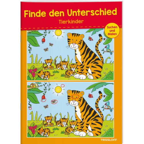 Finde den Unterschied Tierkinder