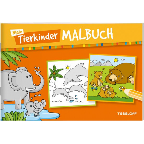 Mein Tierkinder-Malbuch