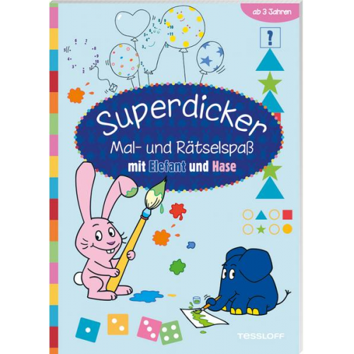 60131 - Superdicker Mal-und Rätselspaß mit ELEFANT und HASE