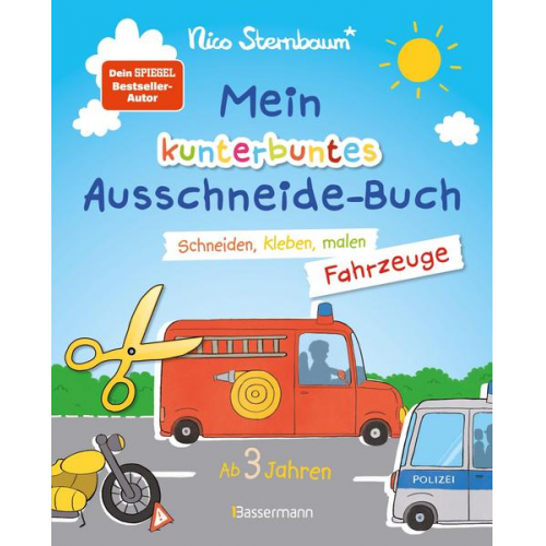 62855 - Mein kunterbuntes Ausschneidebuch - Fahrzeuge. Schneiden, kleben, malen ab 3 Jahren. Mit Scherenführerschein