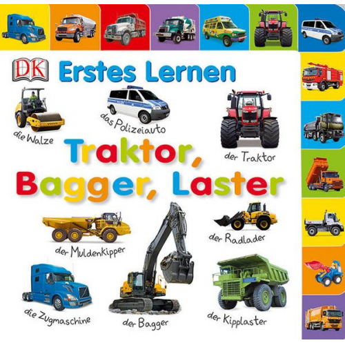 63830 - Erstes Lernen. Traktor, Bagger, Laster