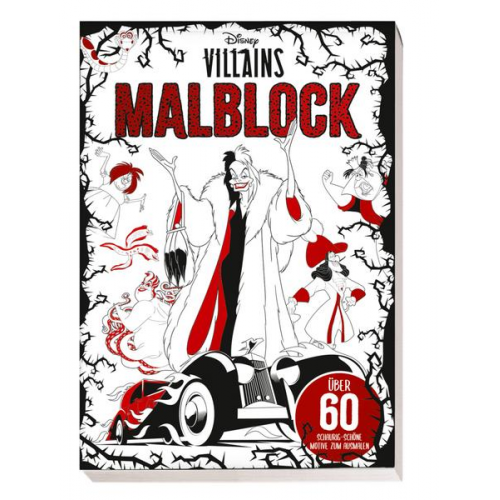 Panini - Disney Villains: Malblock: über 60 schaurig-schöne Motive zum Ausmalen