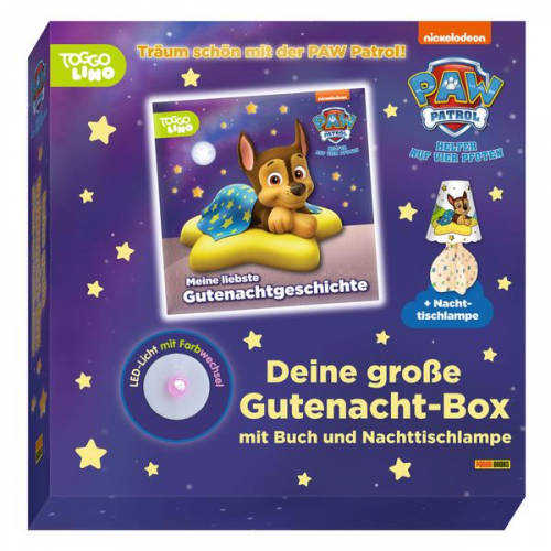 Panini - PAW Patrol: Deine große Gutenacht-Box mit Buch und Nachttischlampe