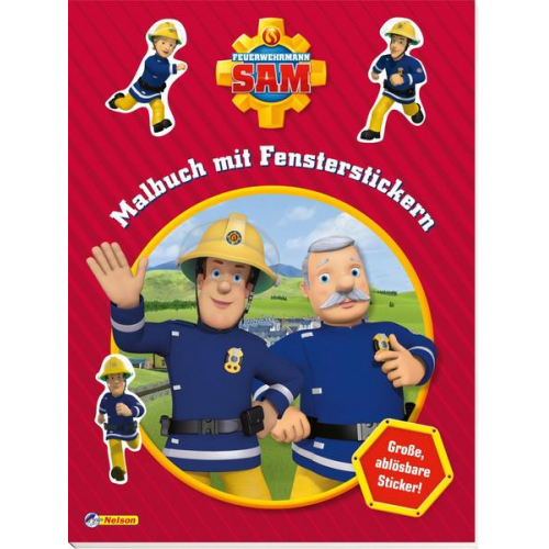 Feuerwehrmann Sam: Malbuch mit Fensterstickern