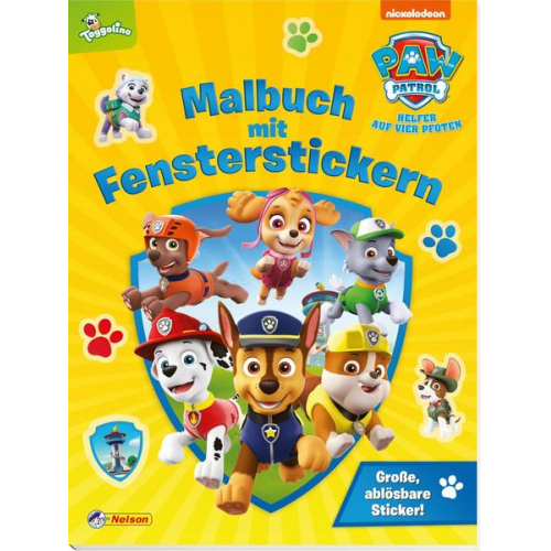 113537 - PAW Patrol: PAW Patrol: Malbuch mit Fensterstickern