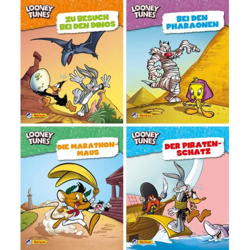 Nelson Mini-Bücher: 4er Looney Tunes 1-4