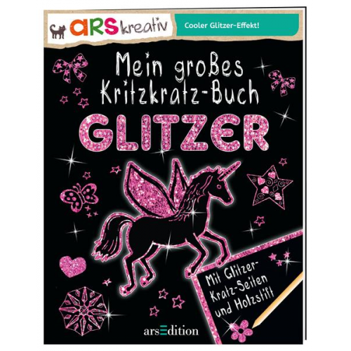 Elizabeth Golding - Mein großes Kritzkratz-Buch Glitzer