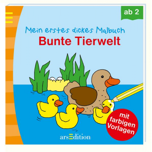 Mein erstes dickes Malbuch Bunte Tierwelt