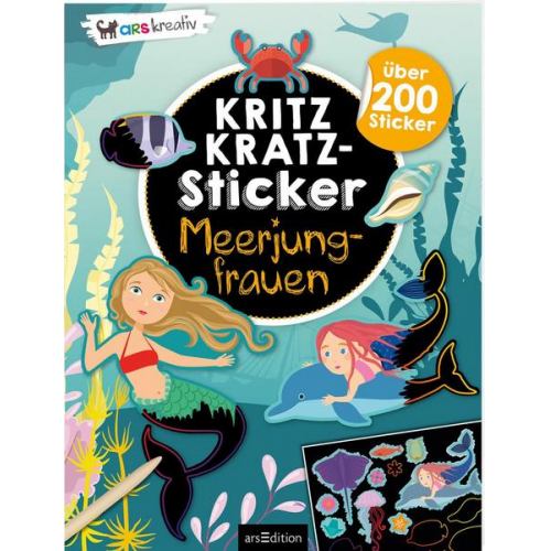 87545 - Kritzkratz-Sticker Meerjungfrauen