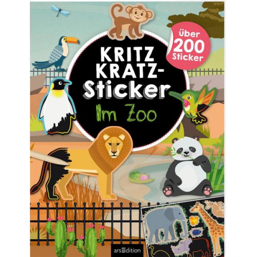 Kritzkratz-Sticker Im Zoo