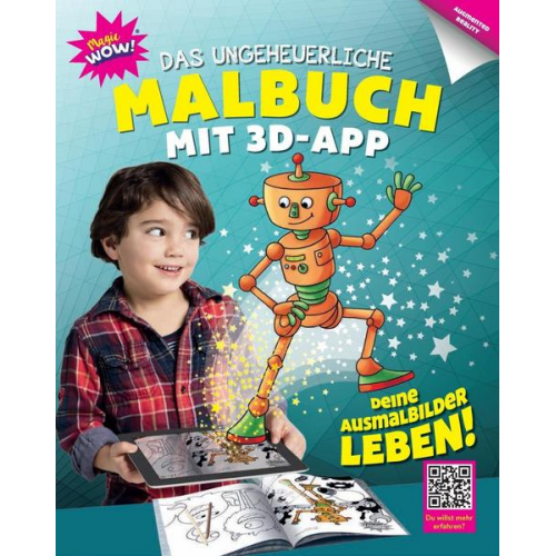 Das ungeheuerliche Malbuch mit 3D-App