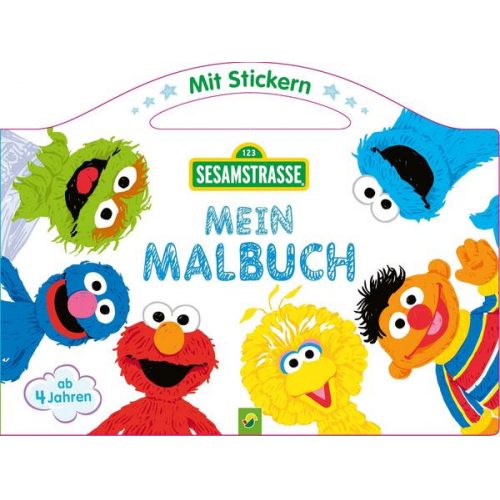 139310 - Sesamstraße Mein Malbuch mit Stickern