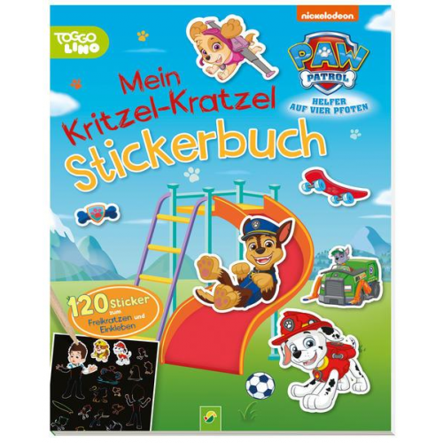 2860 - PAW Patrol Mein Kritzel-Kratzel Stickerbuch mit Bambus-Stick