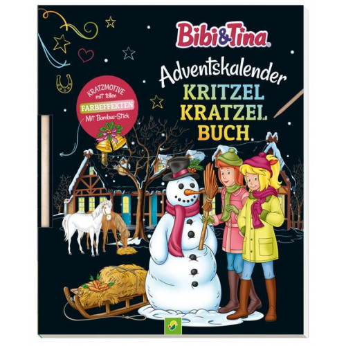 Nicole Lindenroth - Bibi & Tina Adventskalender Kritzel-Kratzel Buch