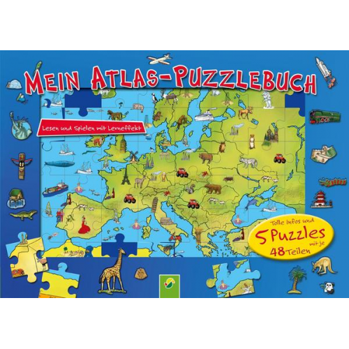 8068 - Mein Atlas-Puzzlebuch für Kinder ab 6 Jahren