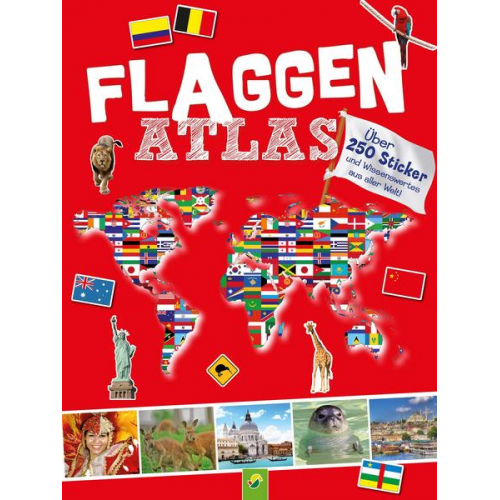 27296 - Flaggen Atlas mit Stickern für Kinder ab 6 Jahren