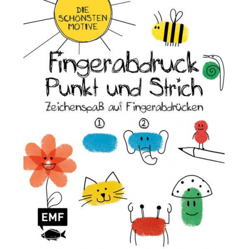 Fingerabdruck, Punkt und Strich – Zeichenspaß auf Fingerabdrücken