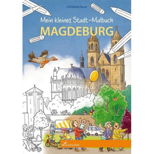 Mein kleines Stadt-Malbuch Magdeburg