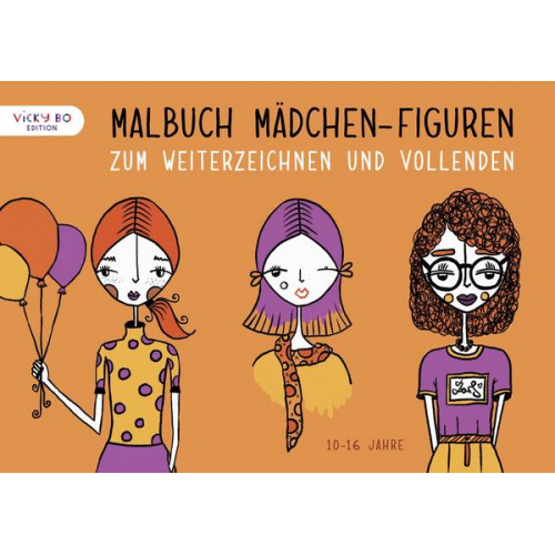 Tanja Peklar-Zarka & Vicky Bo - Malbuch Mädchen-Figuren