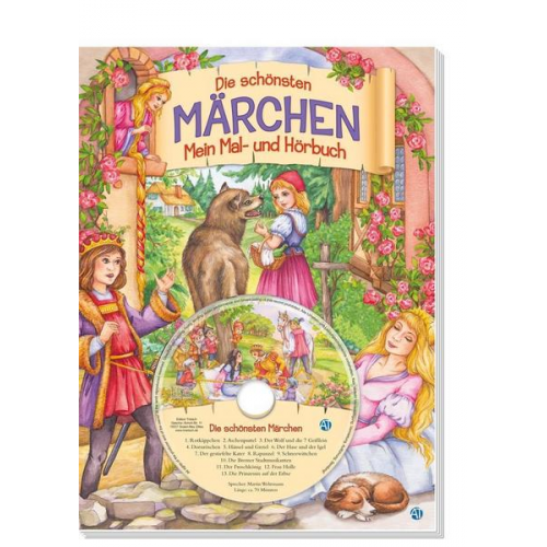 Märchenmalbuch mit CD