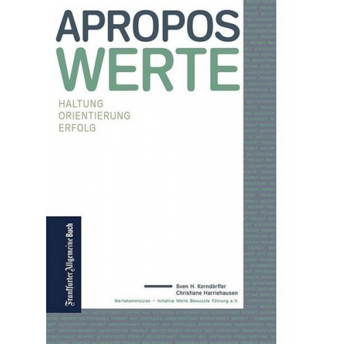 Sven H. Korndörffer & Christiane Harriehausen - Apropos Werte