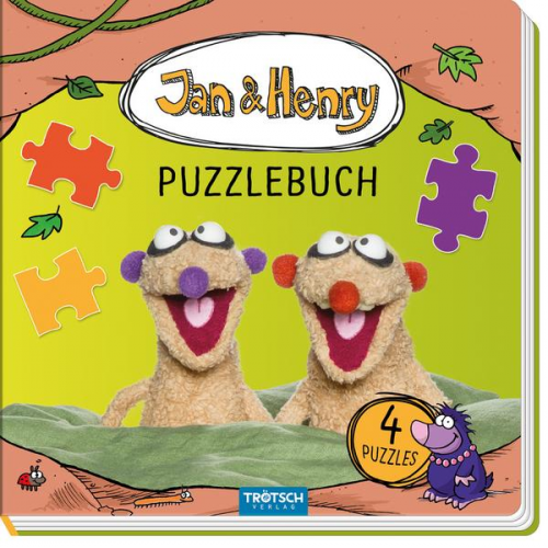 99323 - Trötsch Jan und Henry Puzzlebuch mit 4 Puzzle