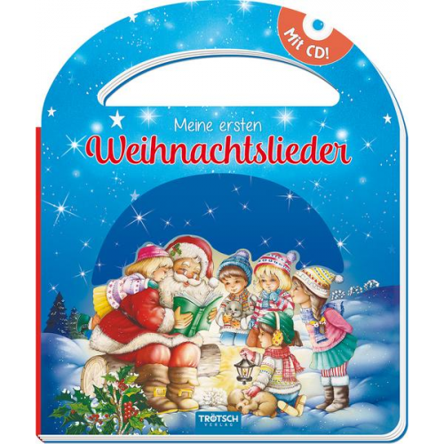 Trötsch Pappenbuch mit Henkel und CD Meine ersten Weihnachtslieder