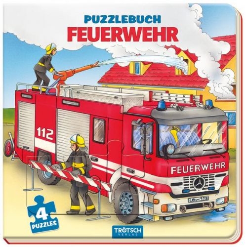 72205 - Trötsch Pappenbuch Puzzlebuch Feuerwehr