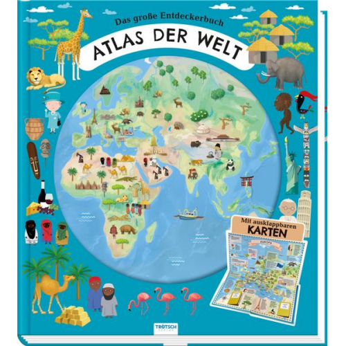92597 - Trötsch Kinderatlas Das große Entdeckerbuch Atlas der Welt