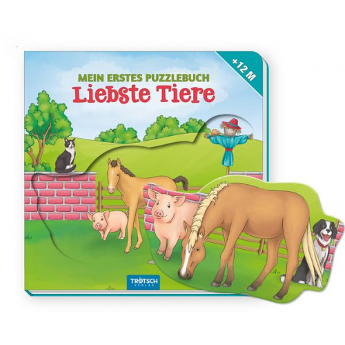 Trötsch verlag GmbH & Co. KG - Trötsch Pappenbuch Mein erstes Puzzlebuch Liebste Tiere