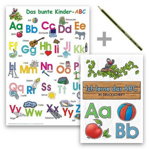 Helga Momm - Das bunte Kinder-ABC - Set in Druckschrift