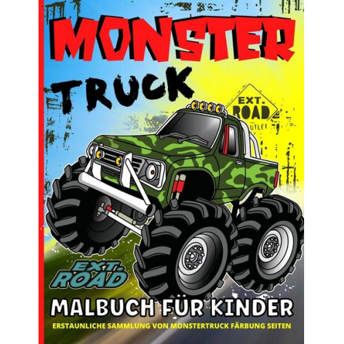 Emil Rana O'Neil - Monster Truck Malbuch Für Kinder