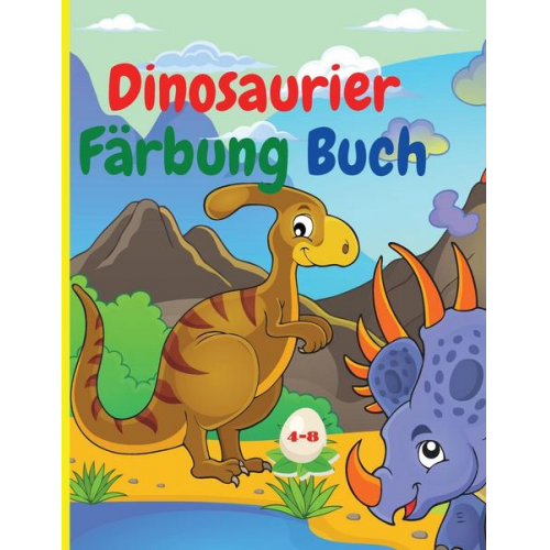 Serge Green - Dinosaurier Färbung Buch