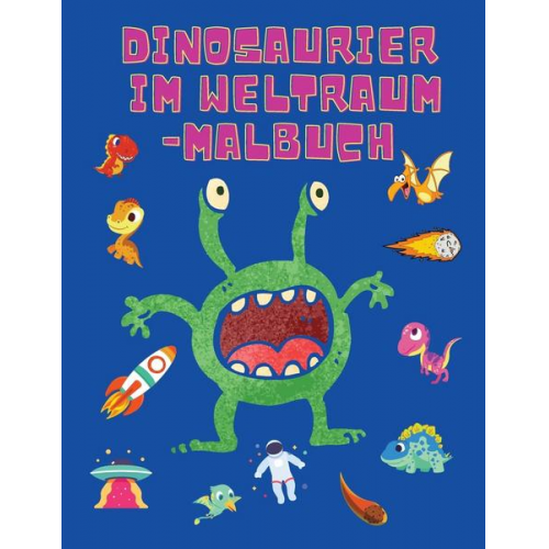 Shanice Johnson - Dinosaurier im Weltraum-Malbuch