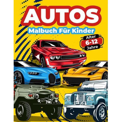 Art Books - Autos-Malbuch Für Kinder Von 6-12 Jahren